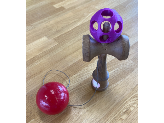 kenball dia 50mm Balle Kendama 3D print model - Mito3D