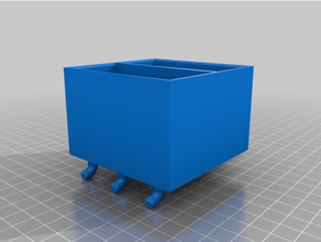 pegboard drawer case 3d print model - Mito3D