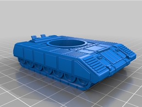 15mm sci-fi tracked vehicle valiant mk1 tank scale future futuristic game gaming gruntz miniature model science fiction ion age tracks wargames wargaming 3d print model - Mito3D
