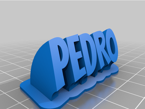 pedro personnalisé 3d print model - Mito3D