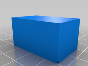 personalizado pequeña fortín corredizo tapa 3d print model - Mito3D