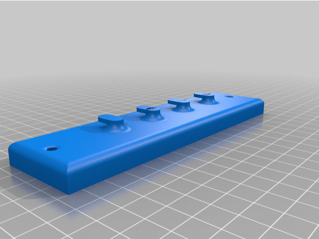 Colgador 4 Laves Porta Soporte 3D print model - Mito3D