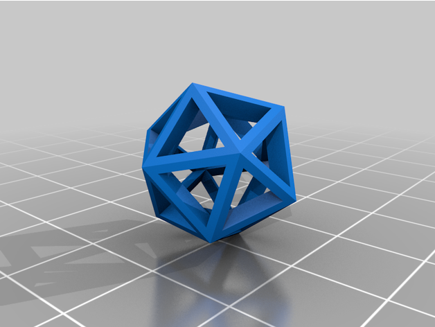 icosahedron customized 3D print model - Mito3D
