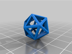 icosahedron özelleştirilmiş 3d print model - Mito3D