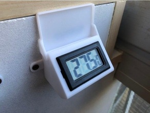 Digital Thermometer Anzeige Halter Unterstützung Verschmelzung 360 Quelle 3d print model - Mito3D