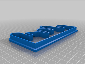ciudad horizonte Galleta fondant cortador horneando sencillo 3d print model - Mito3D