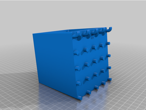 pegboard box customized 3d print model - Mito3D