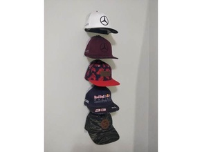 hat display hanger baseball cap design mount snapback wall 3d print model - Mito3D