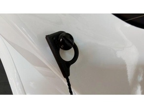car mounting hook - cover string's hat-rack plastic string strings trunk 3d print model - Mito3D