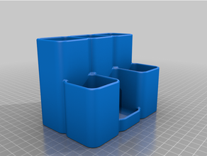 escritorio organizador v2 3d print model - Mito3D