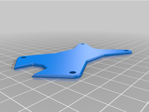derivative hglrc batman 220 bare mount plate v1 drone drones fpv camera 3D print model - Mito3D
