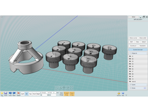 drill aid w-mandrills 3d print model - Mito3D