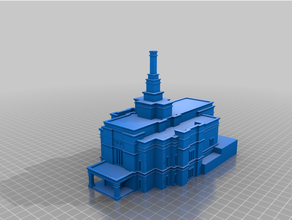 floco neve temple gap preenchidas 3d print model - Mito3D
