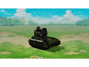 genérico ciencia fi ligero tanque 6mm juego guerra 3d print model - Mito3D