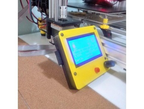 lcd display graphic smart controller case 12864 lcd12864 reprap discount 3d print model - Mito3D