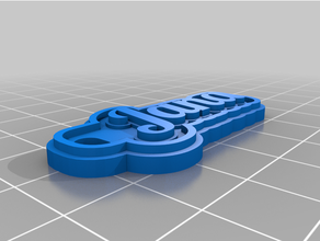 keychain jana personalizado 3d print model - Mito3D