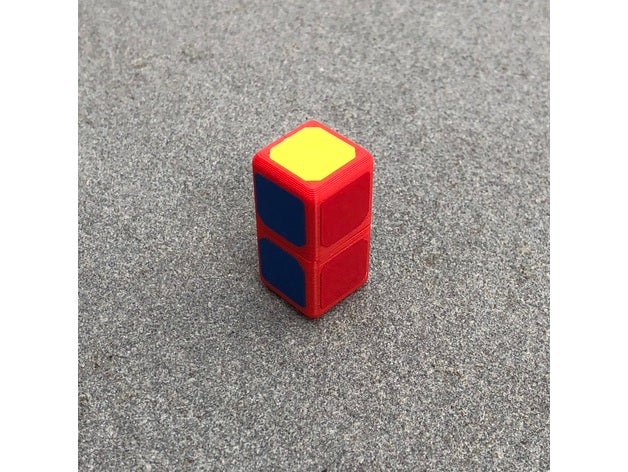 magic 1x1x2 3d printer printing puzzle cube cubes easy print trick tricks mini puzzles rubik rubiks small twisty 3D print model - Mito3D