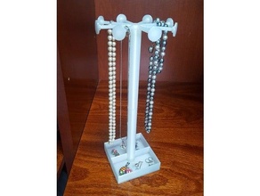 joyero exposant Anillo Cadena collier bijou bijoux boîte afficher joyas Collier bague supporter 3d print model - Mito3D