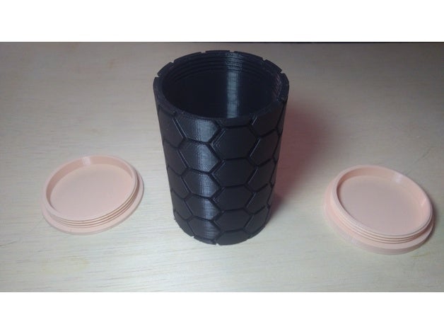 Textur Zylinder 3D print model - Mito3D