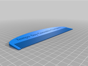 tampa bahía canabis empresa peine personalizado 3d print model - Mito3D