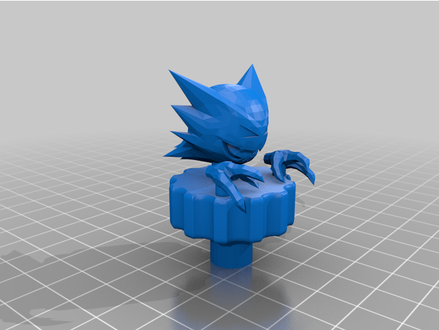 haunter knob extruder pokemon 3D print model - Mito3D