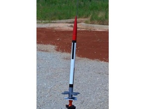 gfr 24 model roket estes yüzgeç Kafes 3d print model - Mito3D