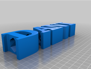 customized text pencil holder 3d print model - Mito3D