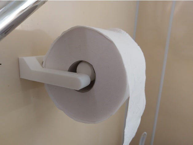 toilette rouleau titulaire soutien 3D print model - Mito3D