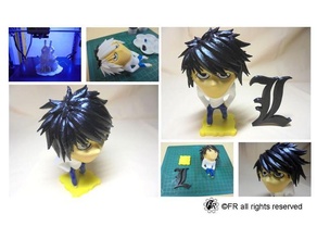 death note & l-bottom action figure anime toy toymaker 3d print model - Mito3D