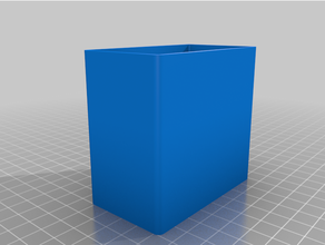 customized open storage box 3d print model - Mito3D