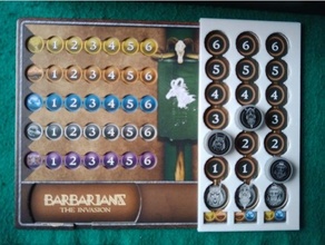 barbarians invasion - unit tokens tray 3d print model - Mito3D