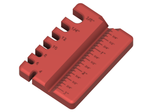 Kaiserliche Schraube Spur Messung Werkzeug 3d print model - Mito3D