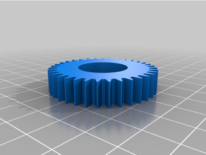 simple gear customized 3d print model - Mito3D