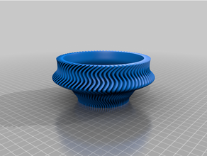 espiralado vaso tigela + tutorial 3d print model - Mito3D
