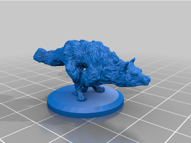 wolves dnd miniature dungeons dragons 28mm 3D print model - Mito3D