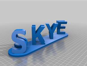 andy skye customized 3d print model - Mito3D