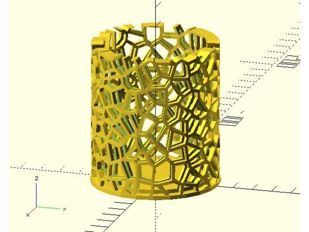 voronoi soporte personalizador openscad 3D print model - Mito3D