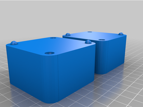 personalizado paramétrico two part molde generador openscad 3d print model - Mito3D