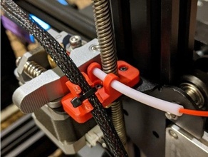 ender 3 pró filamento guia cabo suporte 3d print model - Mito3D
