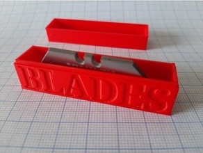 scatola stanley lame lama Stampa letto raschietto coltello 3d print model - Mito3D