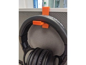 office divider headphone hanger 3d print model - Mito3D