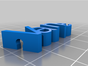 customized cable tag 3d print model - Mito3D