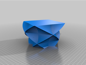 double twist square personnalisé 3d print model - Mito3D