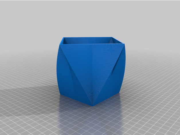 çift bükülmüş vazo özelleştirilmiş 3D print model - Mito3D