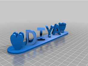 diya hasini personalizzato 3d print model - Mito3D