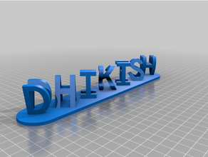 dhikish varsha personalizzato 3d print model - Mito3D