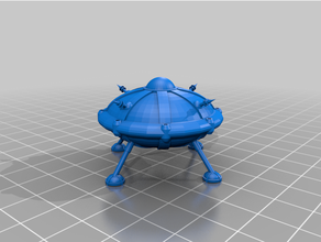 rebanlı Uzay yat bilimkurgu 3d print model - Mito3D
