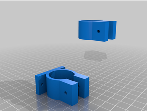 customized parametric pipe clamp 3d print model - Mito3D
