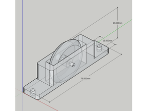 doorroller door roller 3d print model - Mito3D
