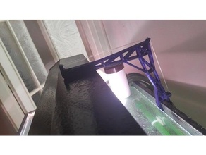 akvaryum lamba tutucu vin forma acquario gru lampada titolare supporto 3d print model - Mito3D